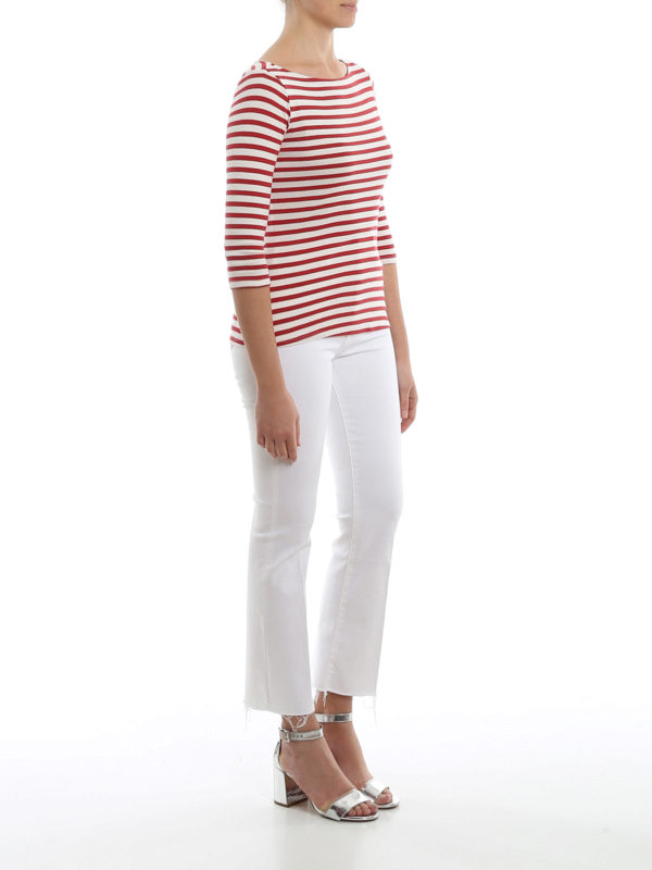 Mother: flared jeans online - The Hustler Ankle Fray jeans