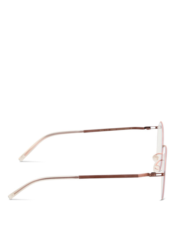 pink metal eyeglass frames