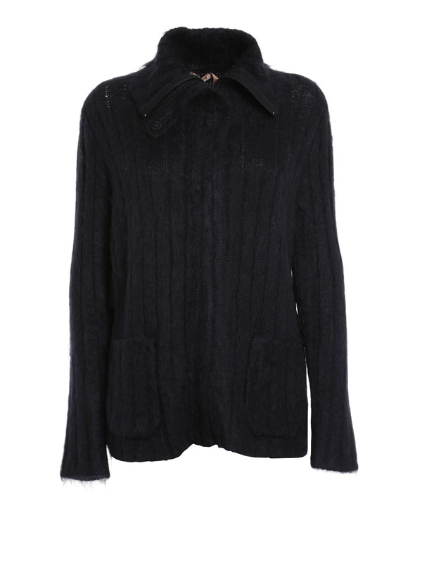 Silk frill cardigan 