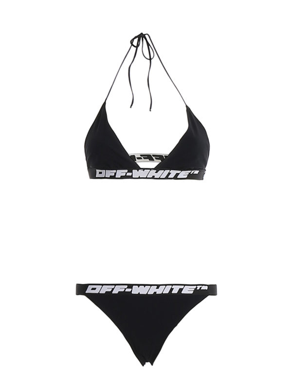 OFF-WHITE: bikinis - Logo bands bikini