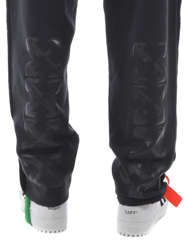 Arrows print cotton track pants 