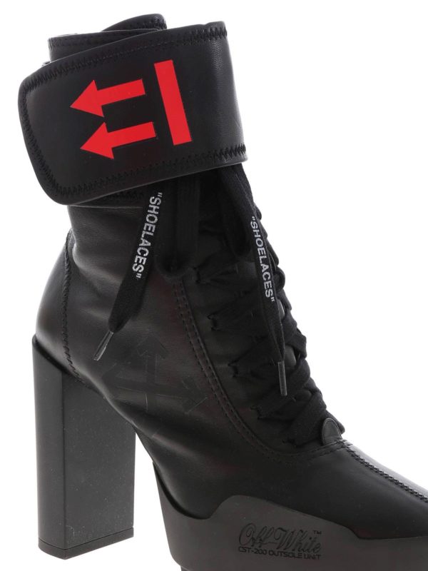 نیم بوت Off-White - Heeled Moto boots 