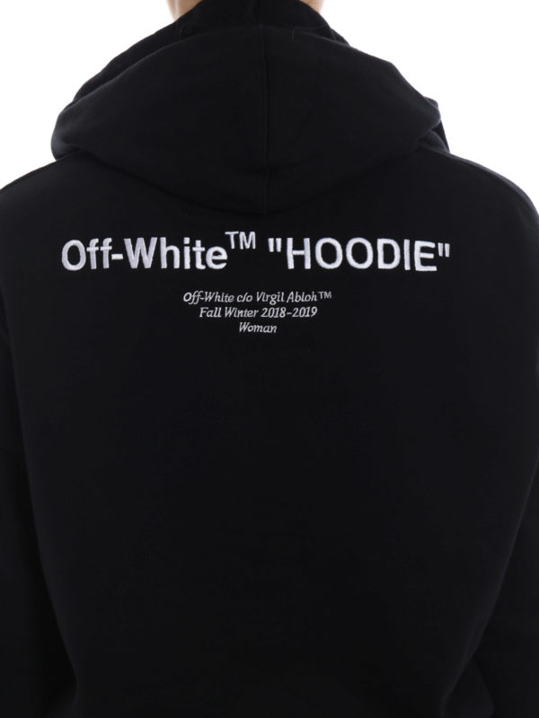 Hoodie contrasting embroidery cotton 