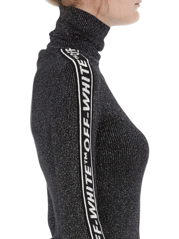 Metallic turtleneck sweater 