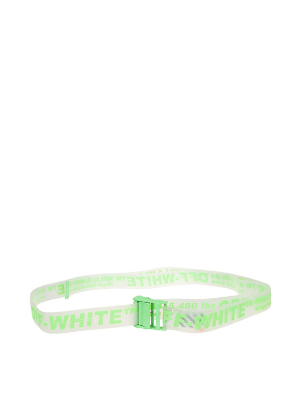 off white belt lime green