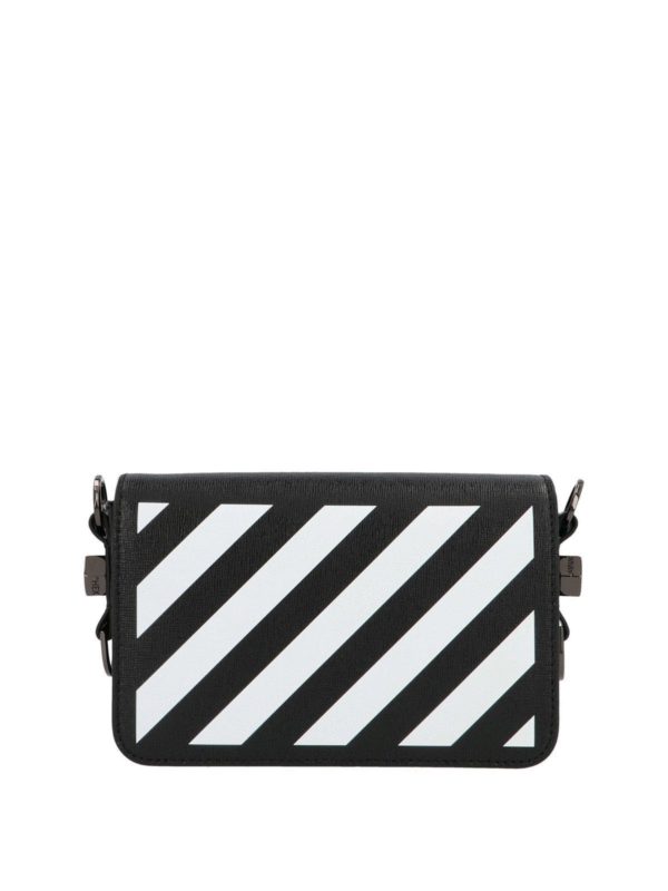 off white diagonal mini flap bag