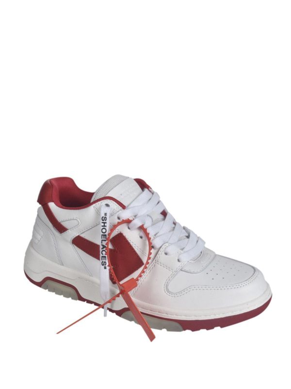 Out Of Office sneakers in white and red 