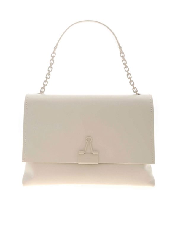 large white shoulder bag