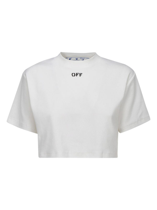 off white cropped t shirt