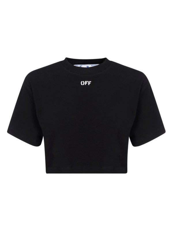 off white cropped t shirt