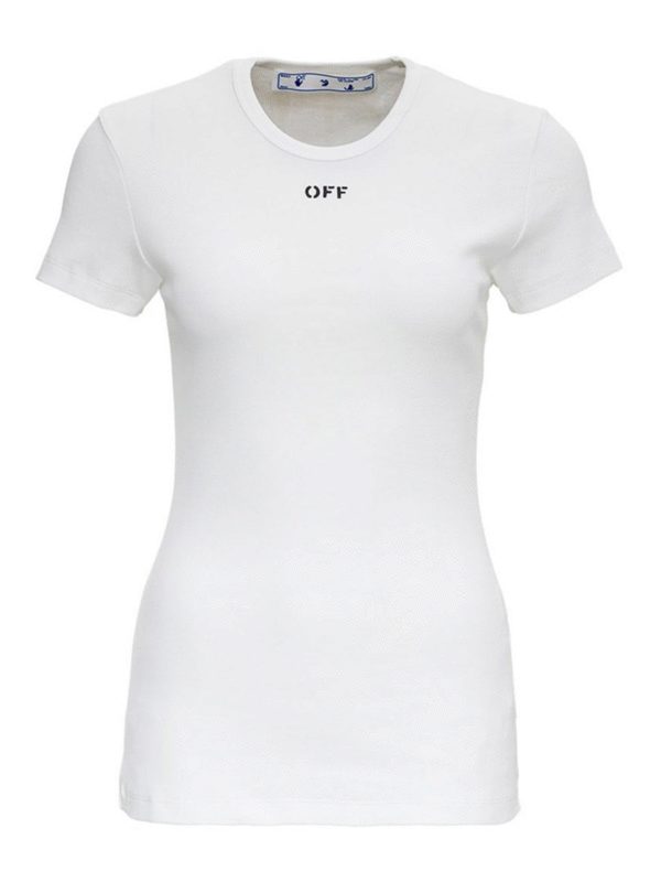 T-shirts Off-White - Front logo T-shirt - OWAA065R21JER0010110 | iKRIX.com