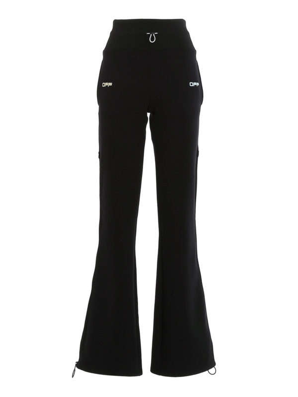 Active zipped wide leg tracksuit pants 