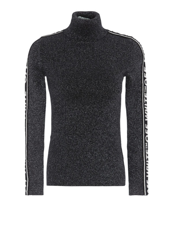 metallic turtleneck