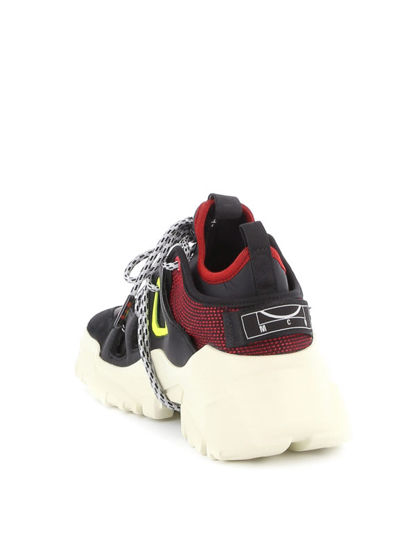 Orbyt Mid leather and fabric sneakers 