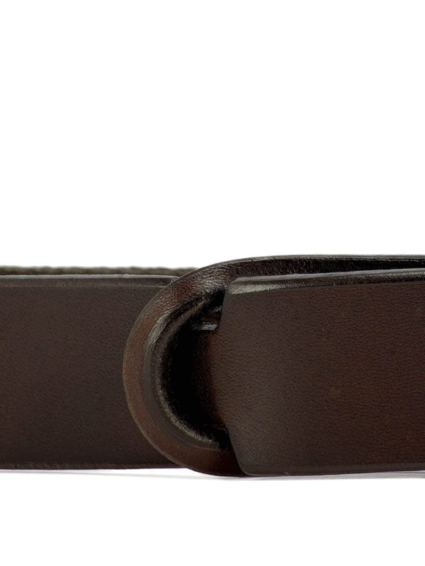 fabric leather belt