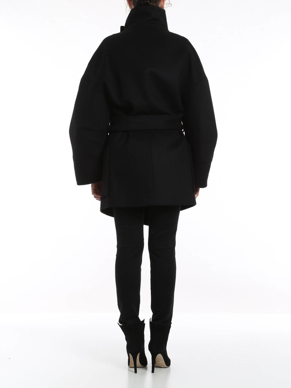 balmain oversized coat