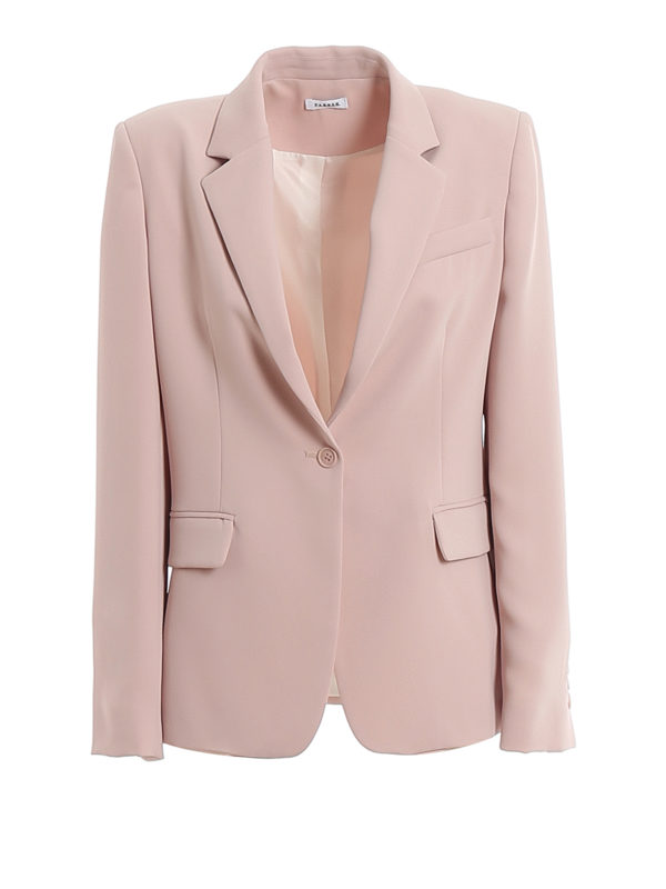 Blazers P.A.R.O.S.H. - Panters powder pink cady one-button blazer -  PANTERSD420220063