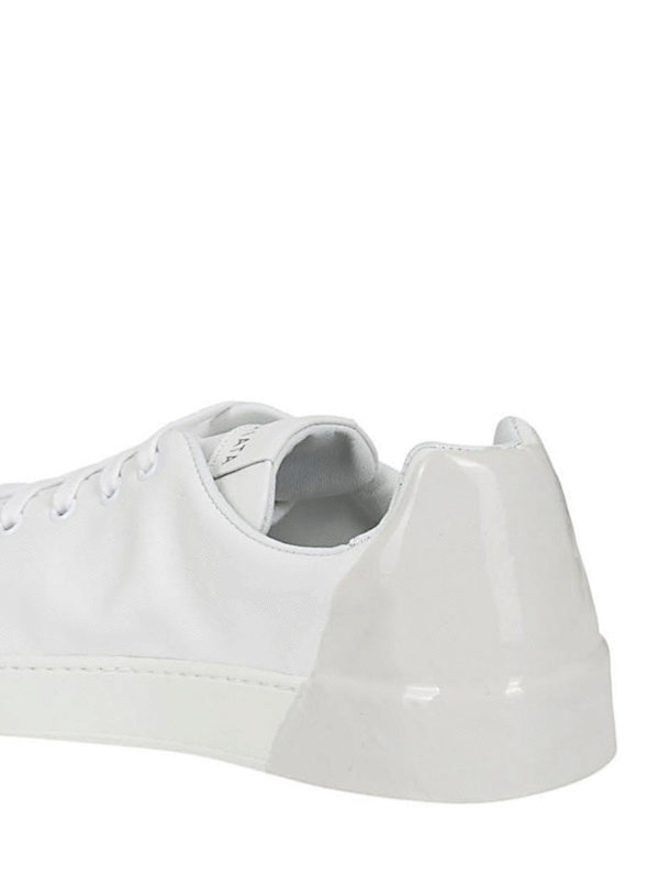 painted white sneakers