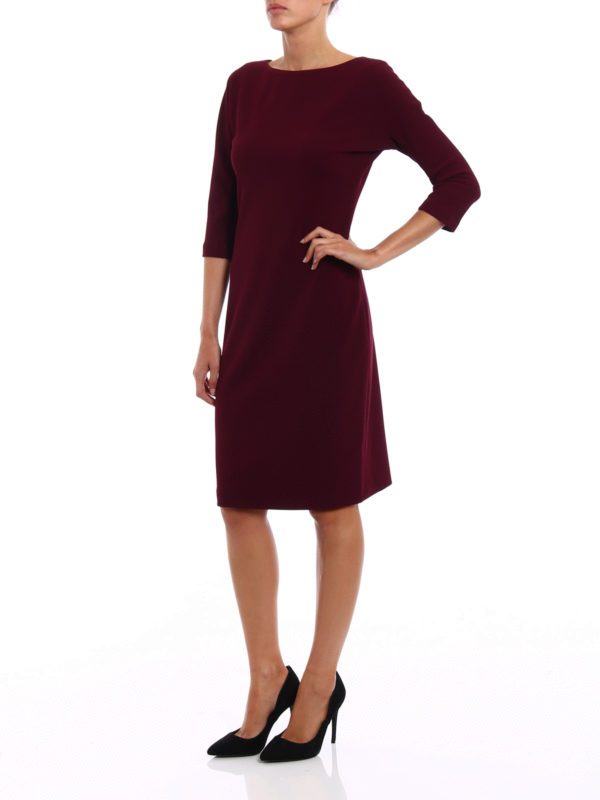 Jersey crepe sheath dress 