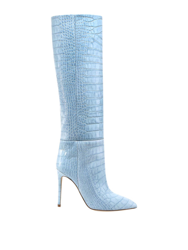 paris texas blue croc boots