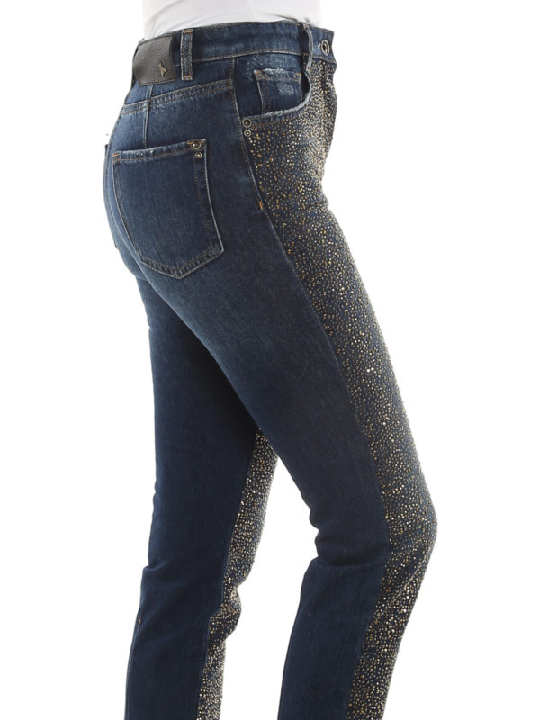 Patrizia Pepe - Rhinestone skinny jeans 