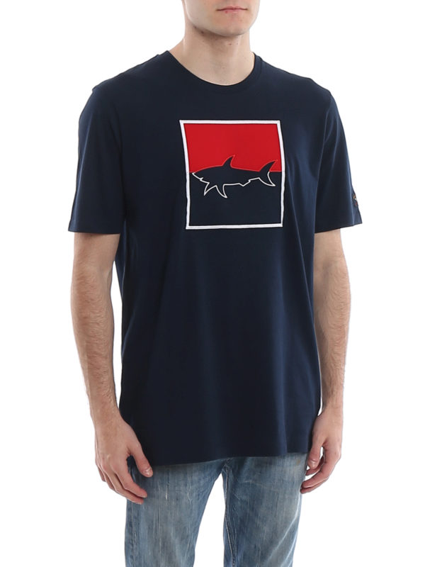 PAUL & SHARK buy online Shark logo embroidery jersey T-shirt