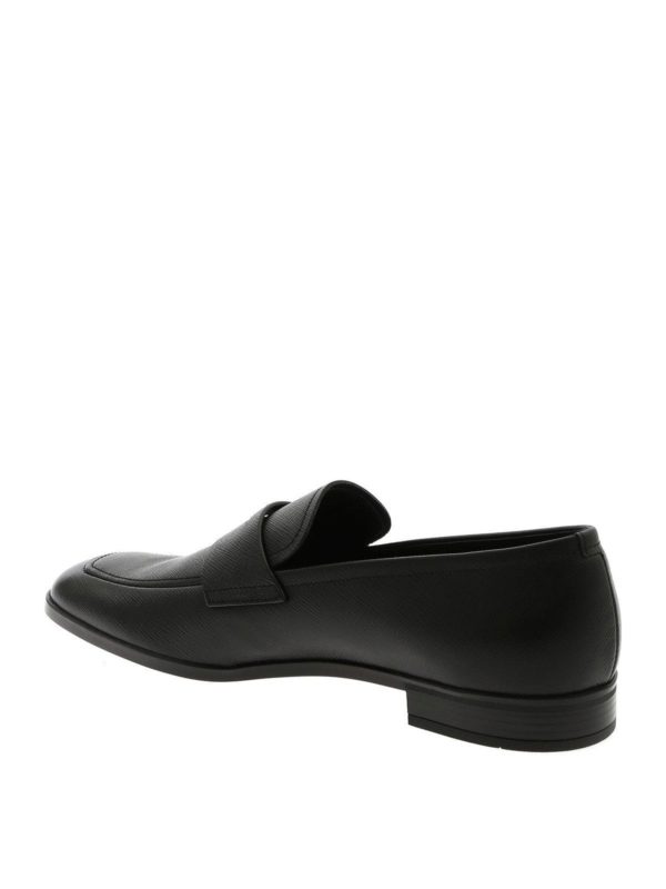 prada saffiano leather penny loafer