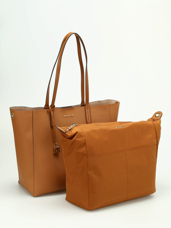 Penny coated twill convertible tote 