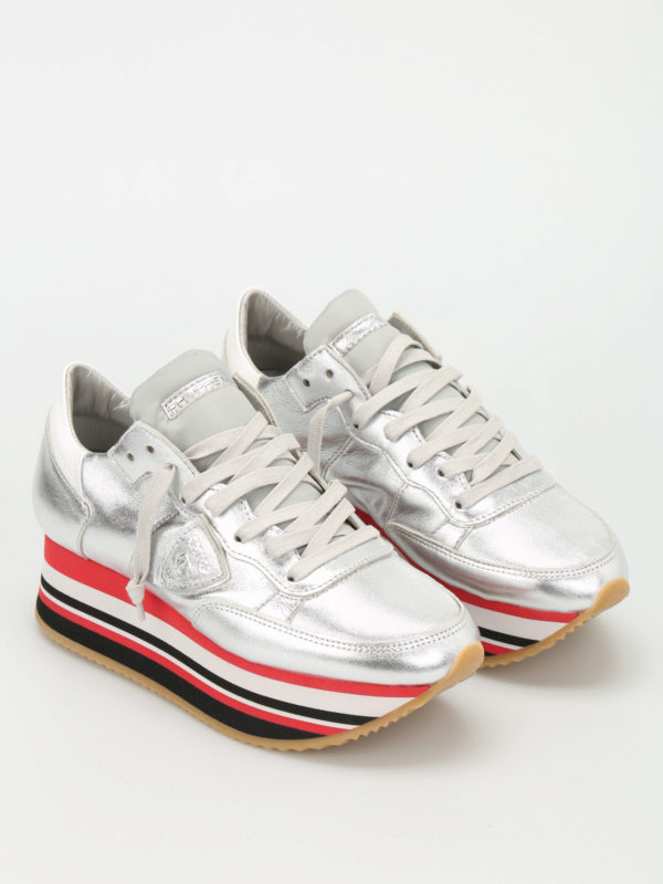 Trainers Philippe Model - Eiffel striped platform sneakers - EILDMM01