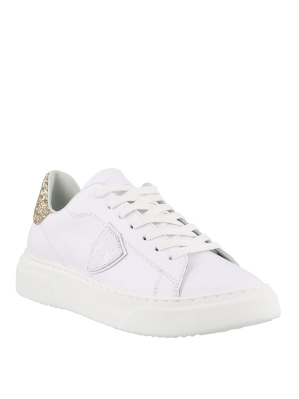 glitter sneakers white