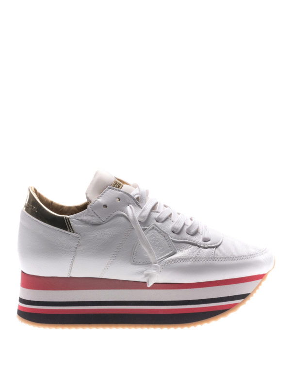 اسپرت،اسنیکرز Philippe Model - Eiffel platform white sneakers - EILDMM03
