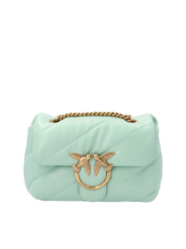 Pinko Love Puff Mini bag in mint green cross body bags 1P227KY6Y3T14