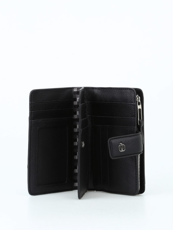 leather trifold wallet with coin pocket