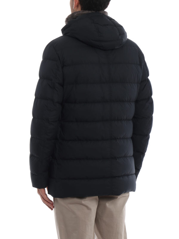 Herno - Polar Tech fur collar jacket - padded jackets - PI0475U132209200
