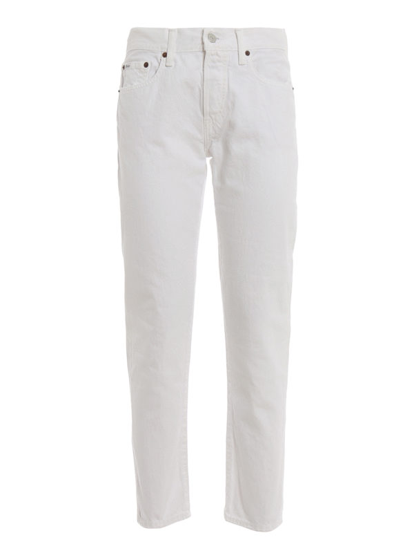 Boyfriend Polo Ralph Lauren - The Avery white boyfriend jeans ...