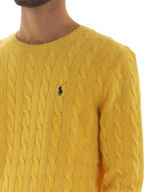 Crew necks Polo Ralph Lauren - Cable knit wool and cashmere sweater -  710719546003
