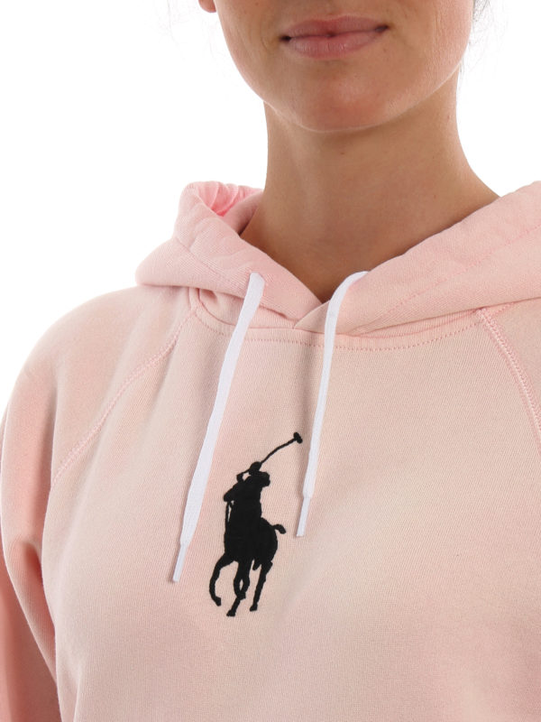 ralph lauren embroidered fleece hoodie