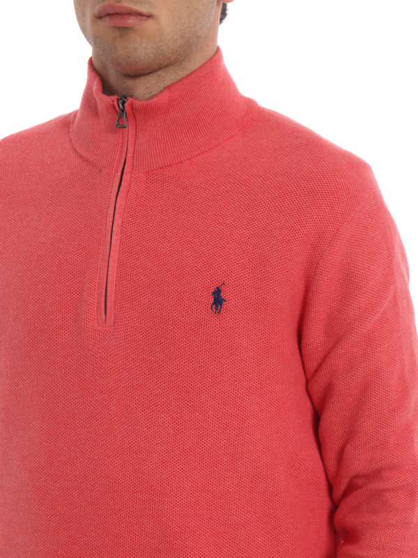 neck polo sweater