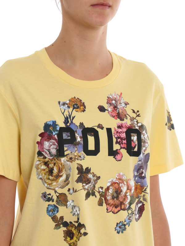 T-shirts Polo Ralph Lauren - Logo floral print T-shirt - 211752365001