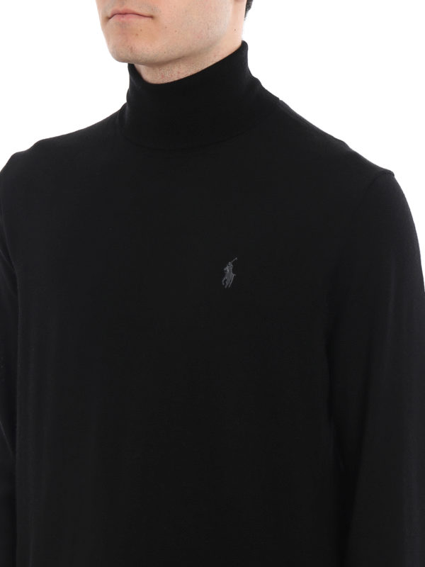 یقه اسکی Polo Ralph Lauren - Merino wool black turtleneck - 710771090001