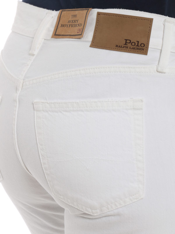 The Avery white boyfriend jeans 