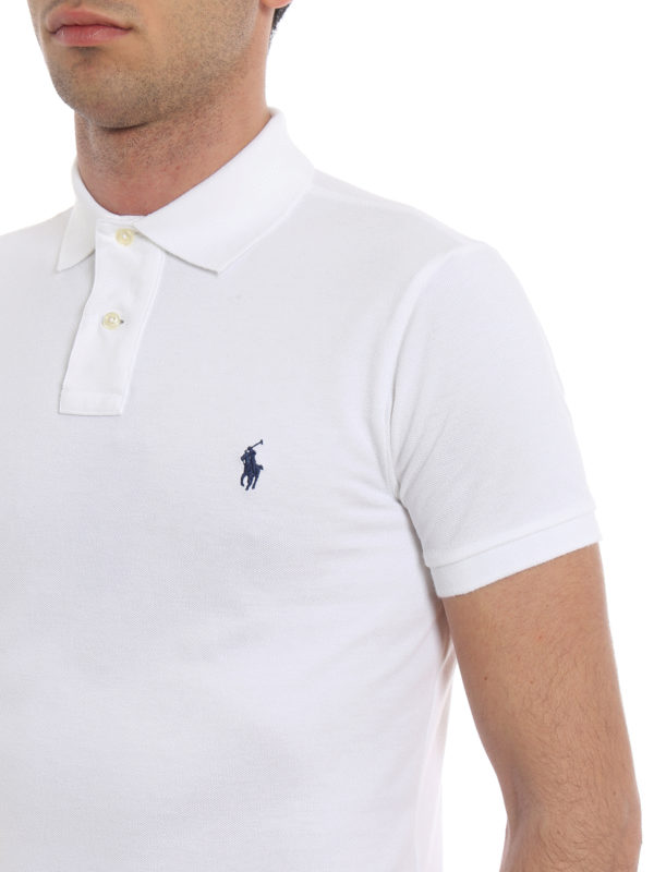 white cotton polo t shirts