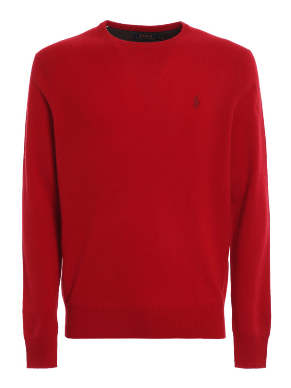 red sweater polo