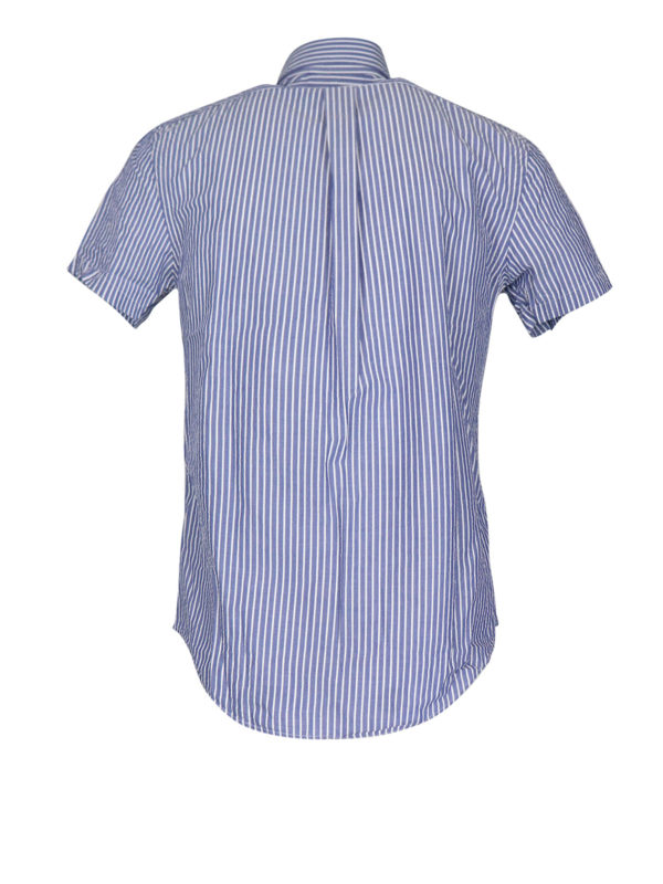 blue short sleeve ralph lauren shirt