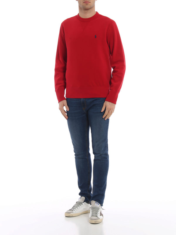 polo sweatshirt red