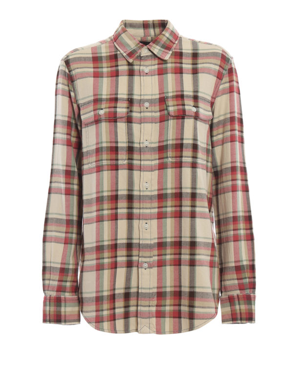 polo flannel button down