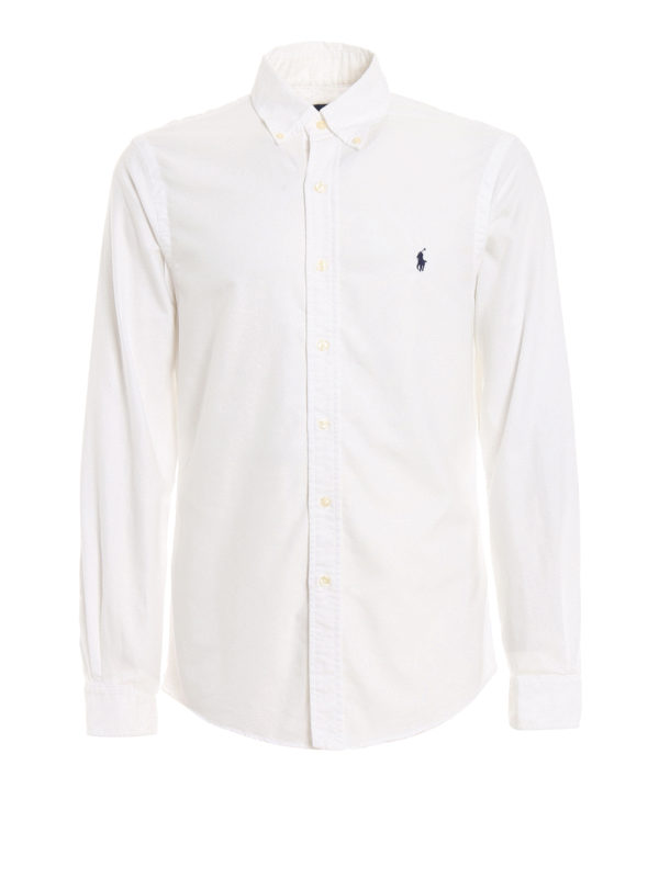 ralph lauren button up white