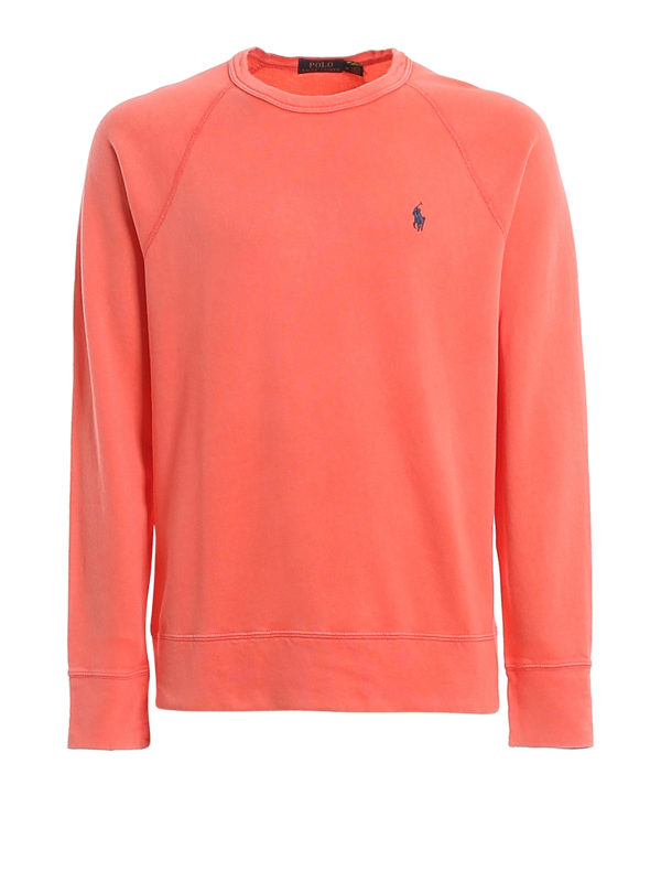 salmon pink sweatshirt