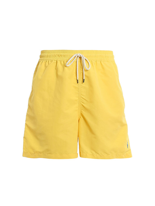 yellow polo swim trunks