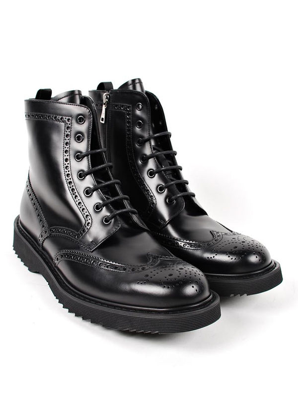 Boots Prada - Brogue detail boots - 2TG012B4L002 | Shop online at iKRIX